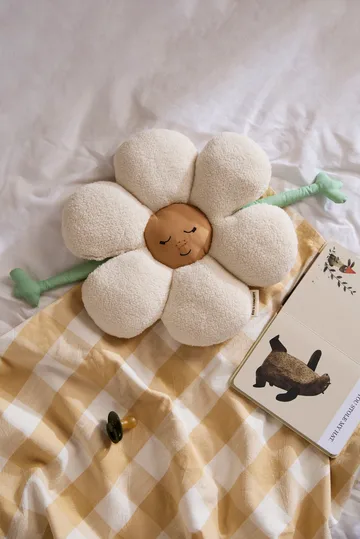 Cojín Blomma - Blanco-verde-amarillo - Kid's Concept