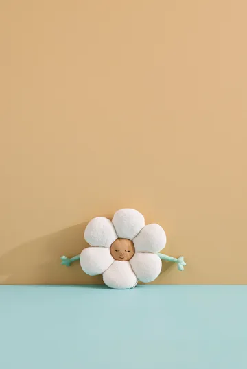 Cojín Blomma - Blanco-verde-amarillo - Kid's Concept