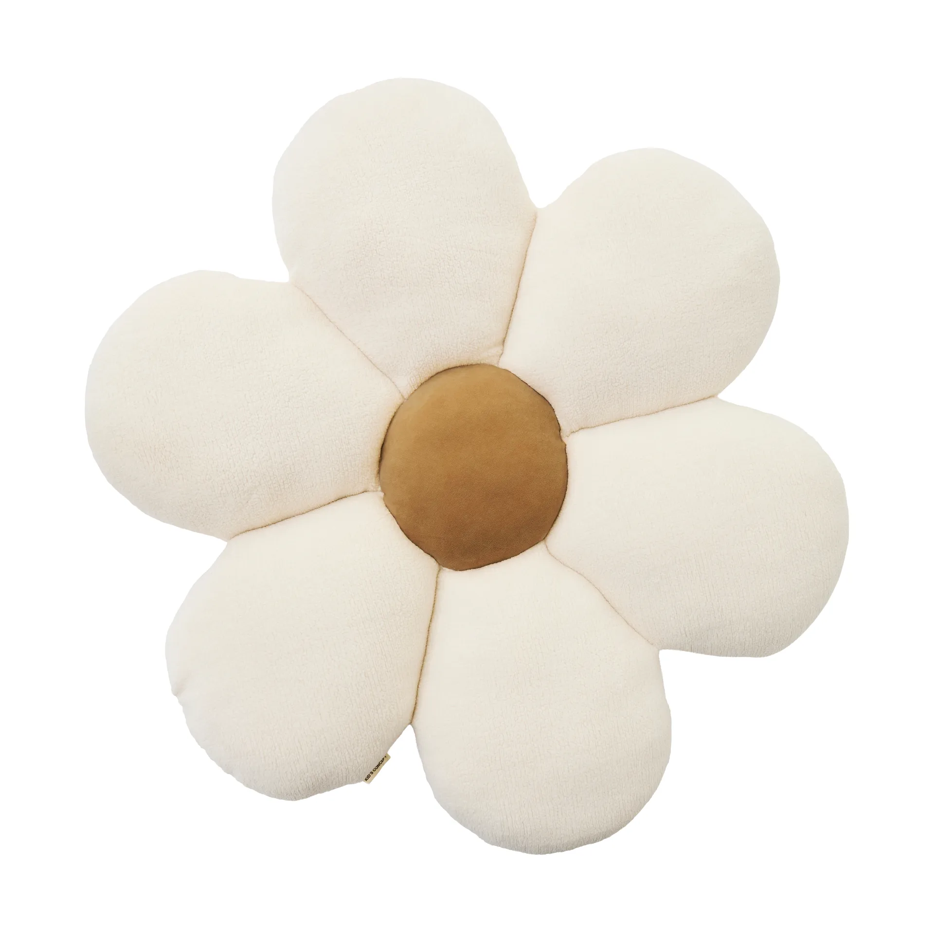 Cojín de suelo Blomma, Blanco natural, Ø100 × 15 cm Kid's Concept
