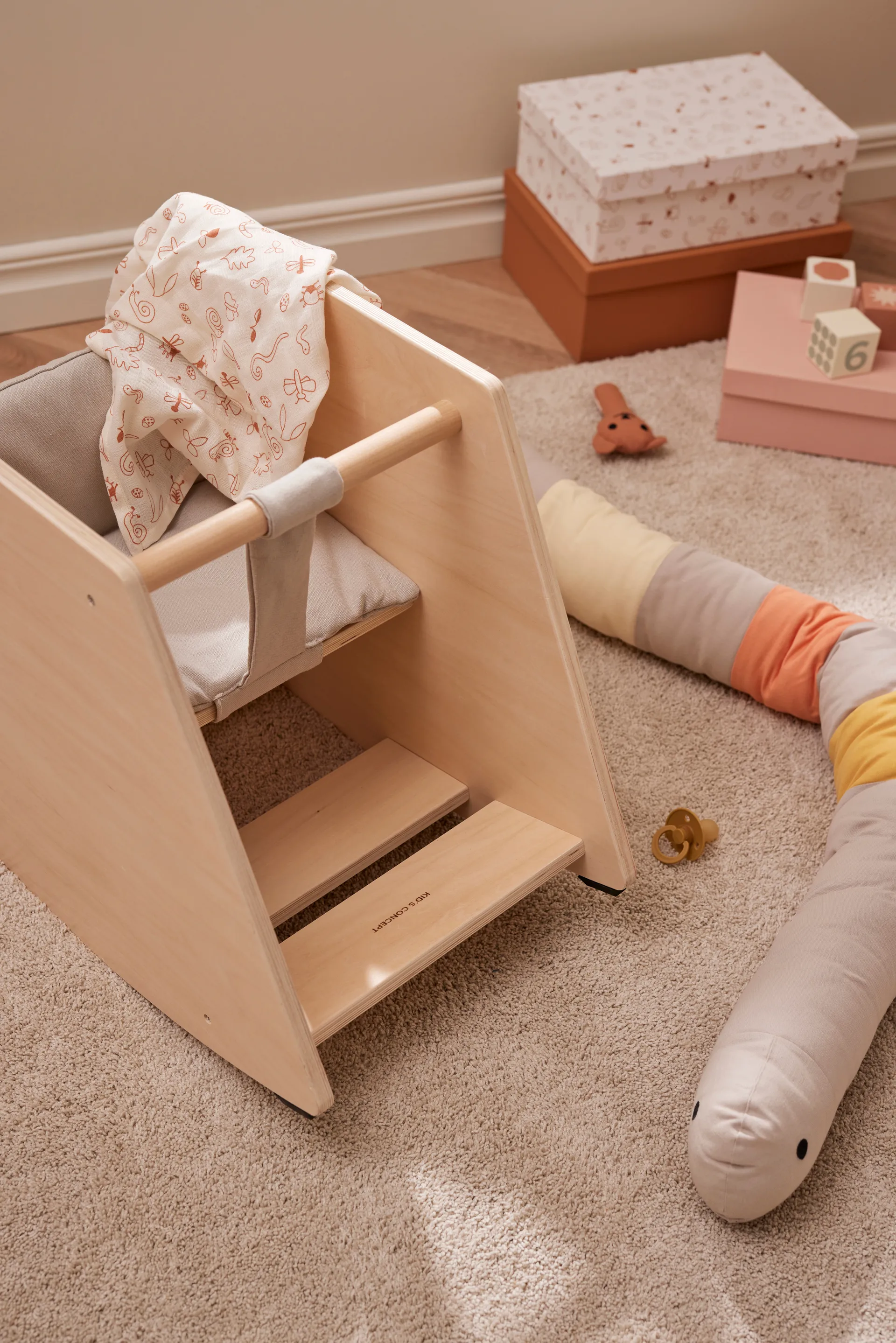 Cojín Edvin Meta 200 cm, Serpiente Kid's Concept