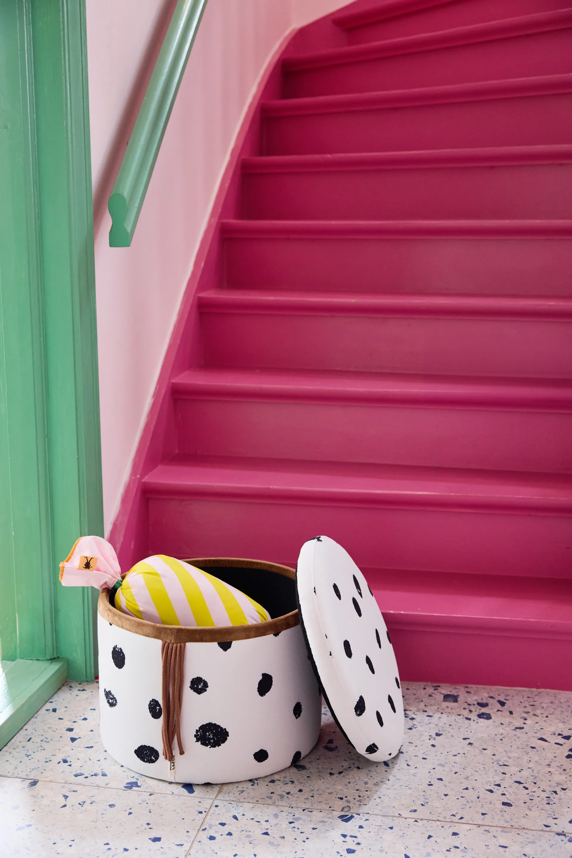 Cojín Pippi caramelo, Rosa, 53x16 cm Kid's Concept