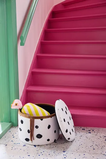 Cojín Pippi caramelo - Rosa, 53x16 cm - Kid's Concept