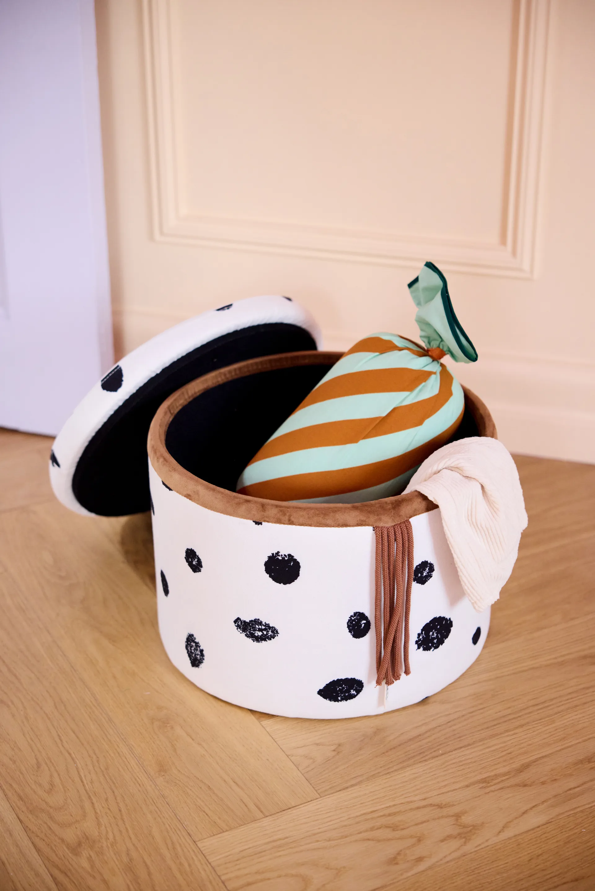 Cojín Pippi caramelo, Verde, 53x16 cm Kid's Concept