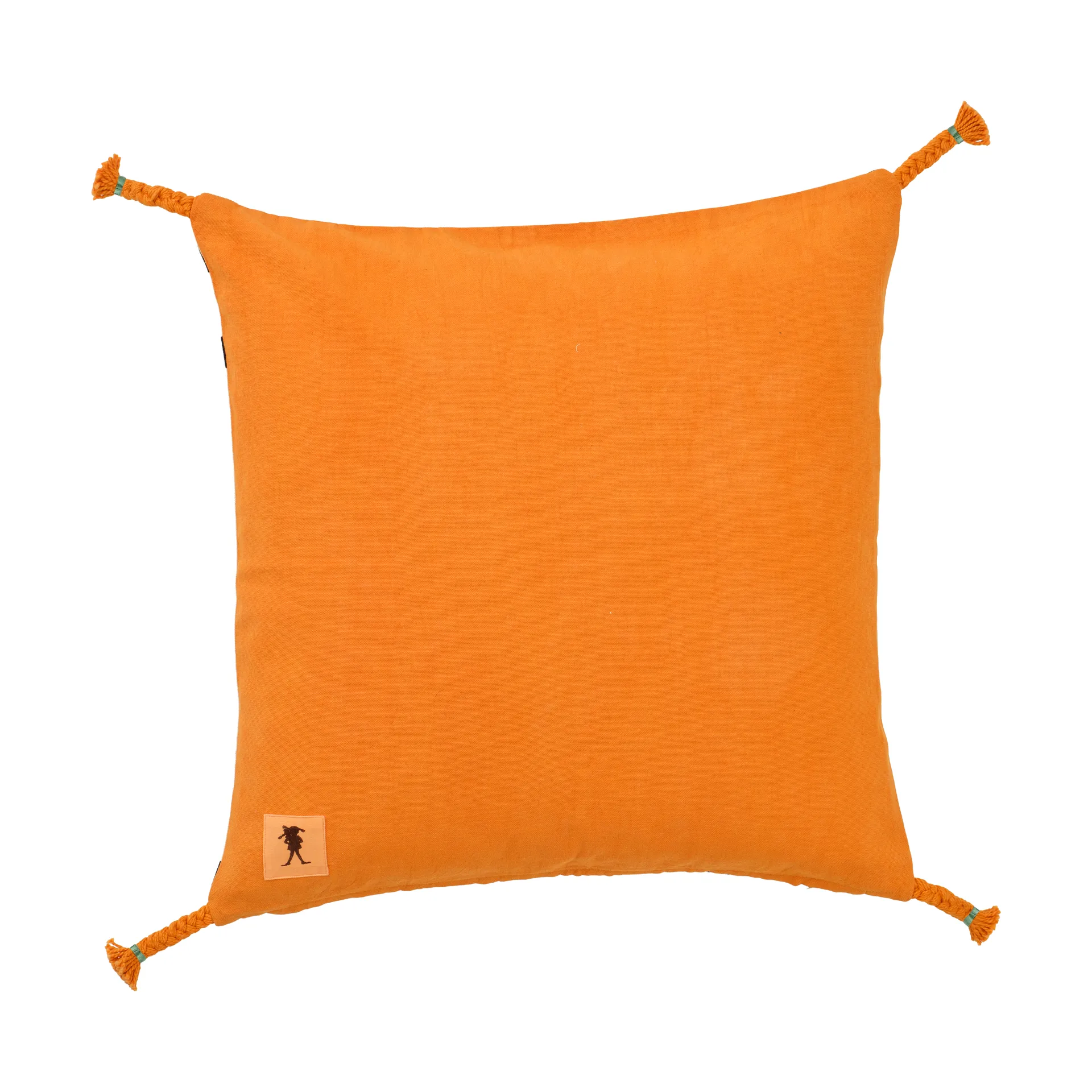Funda de cojín Pippi 50x50 cm, Blanco-naranja Kid's Concept
