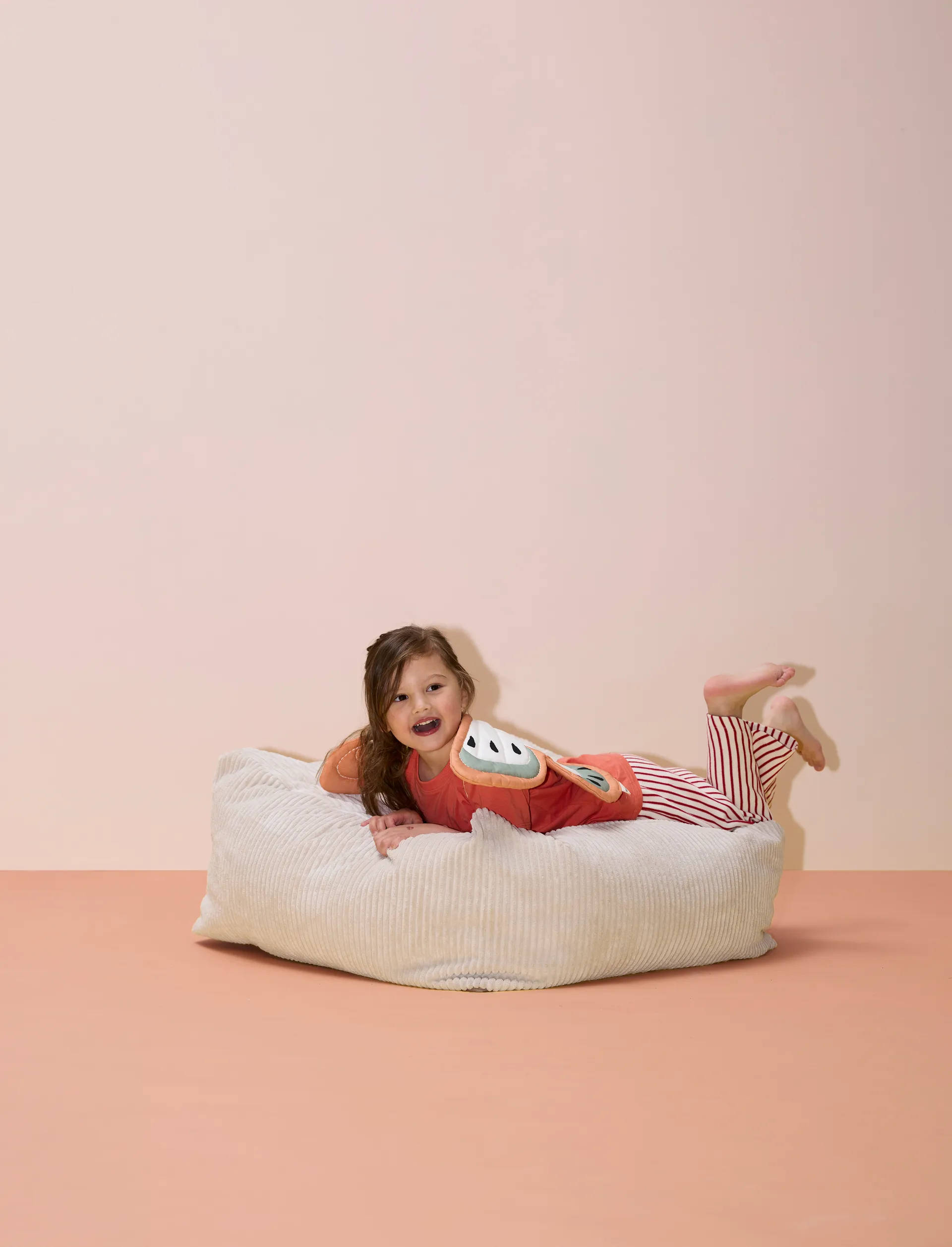 Puff de asiento Kid's Base 85x85x34 cm, Blanco natural Kid's Concept
