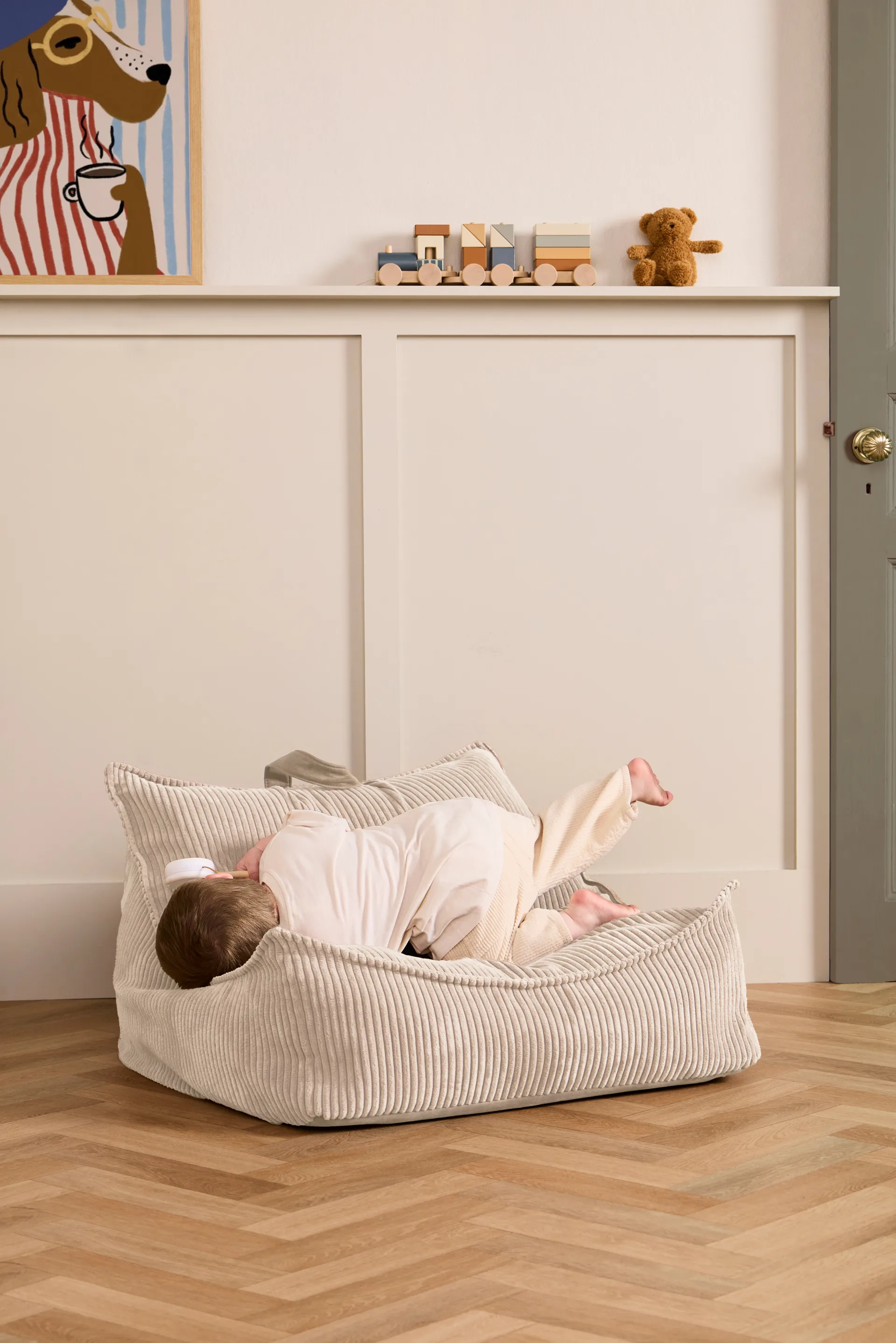 Saco de asiento Kid's Base, Blanco natural Kid's Concept
