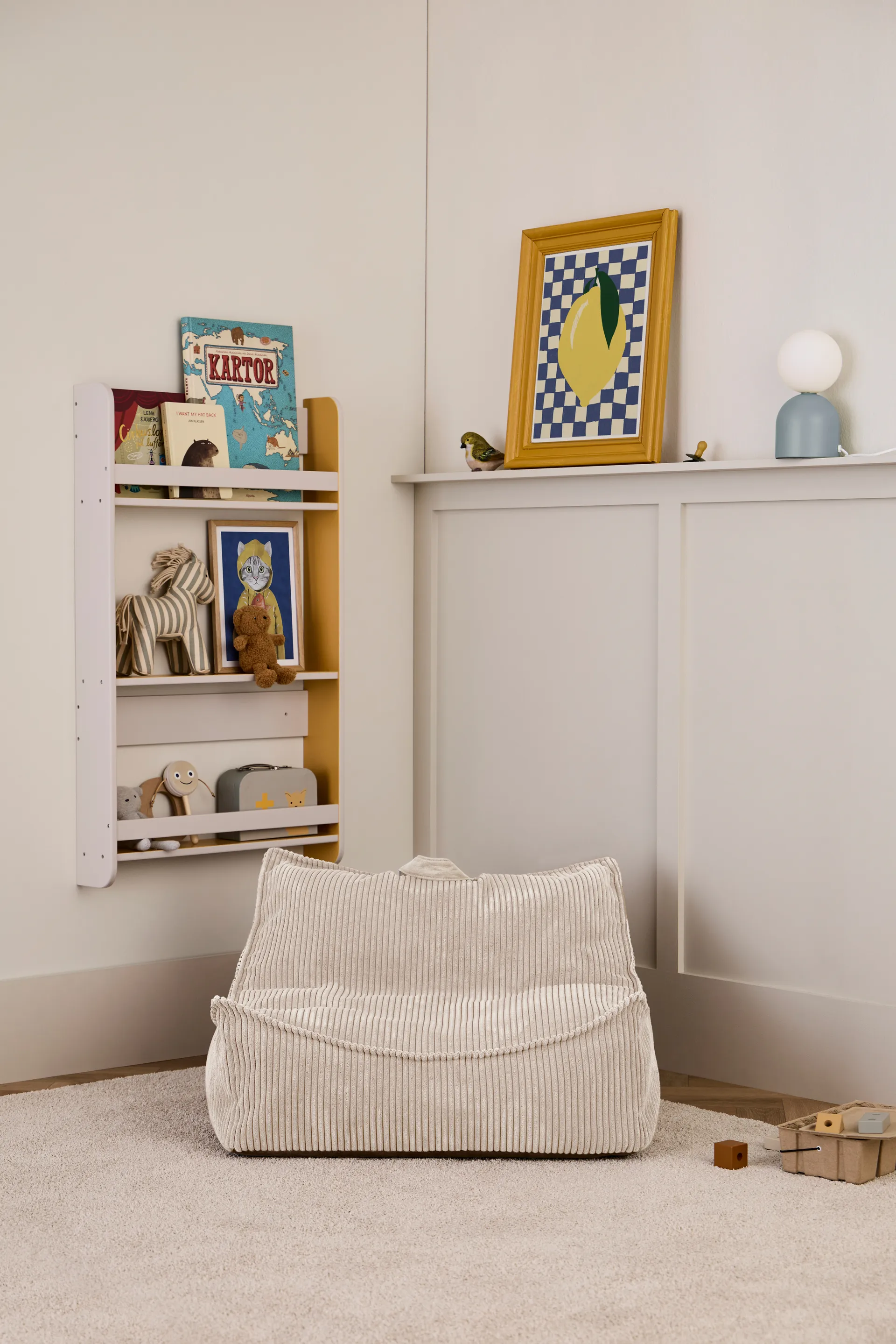 Saco de asiento Kid's Base, Blanco natural Kid's Concept