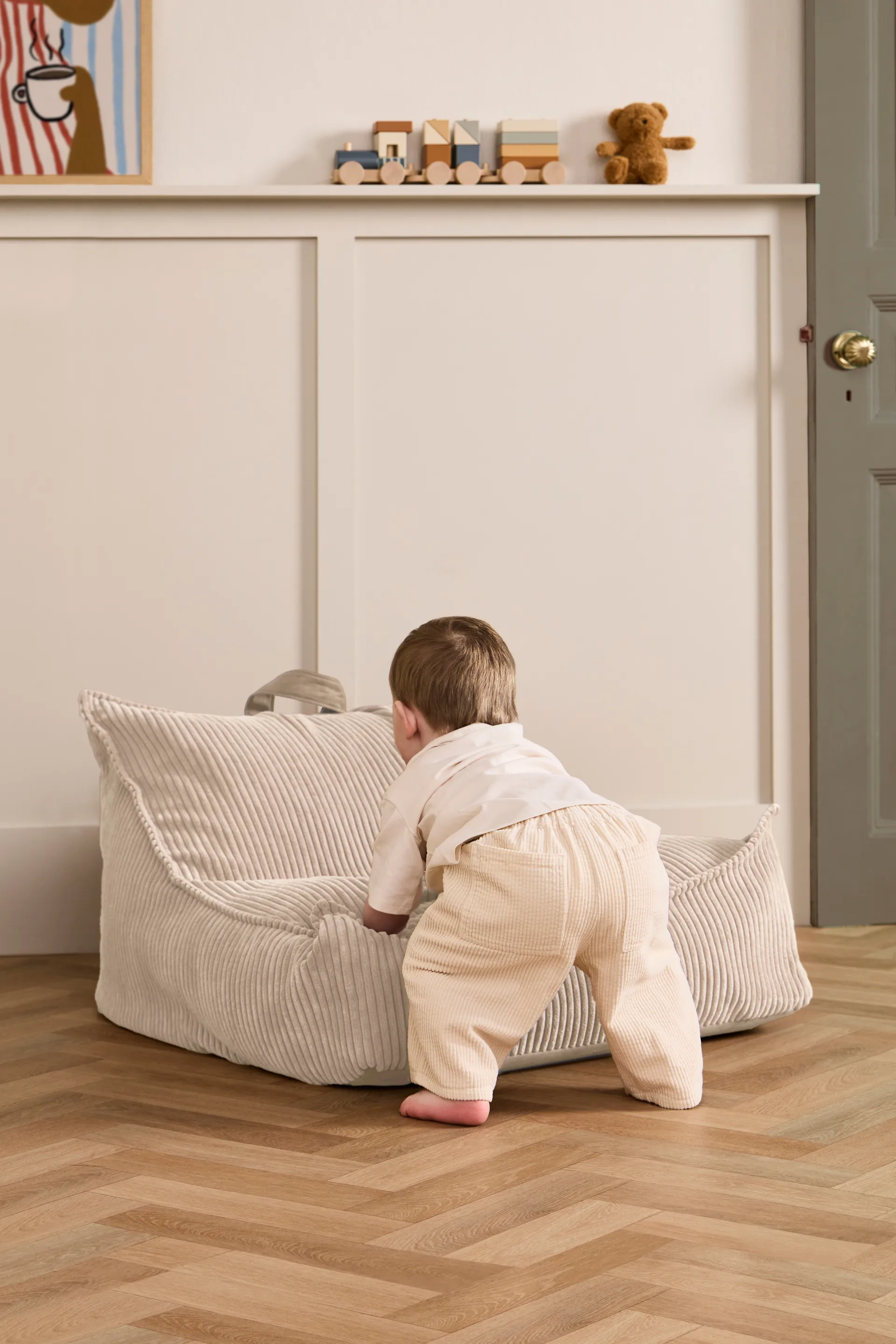 Saco de asiento Kid's Base, Blanco natural Kid's Concept