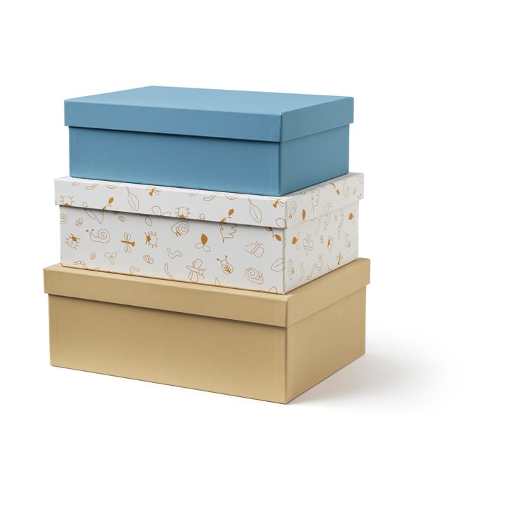 Set de cajas de almacenamiento Kid's Base - Azul - Kid's Concept