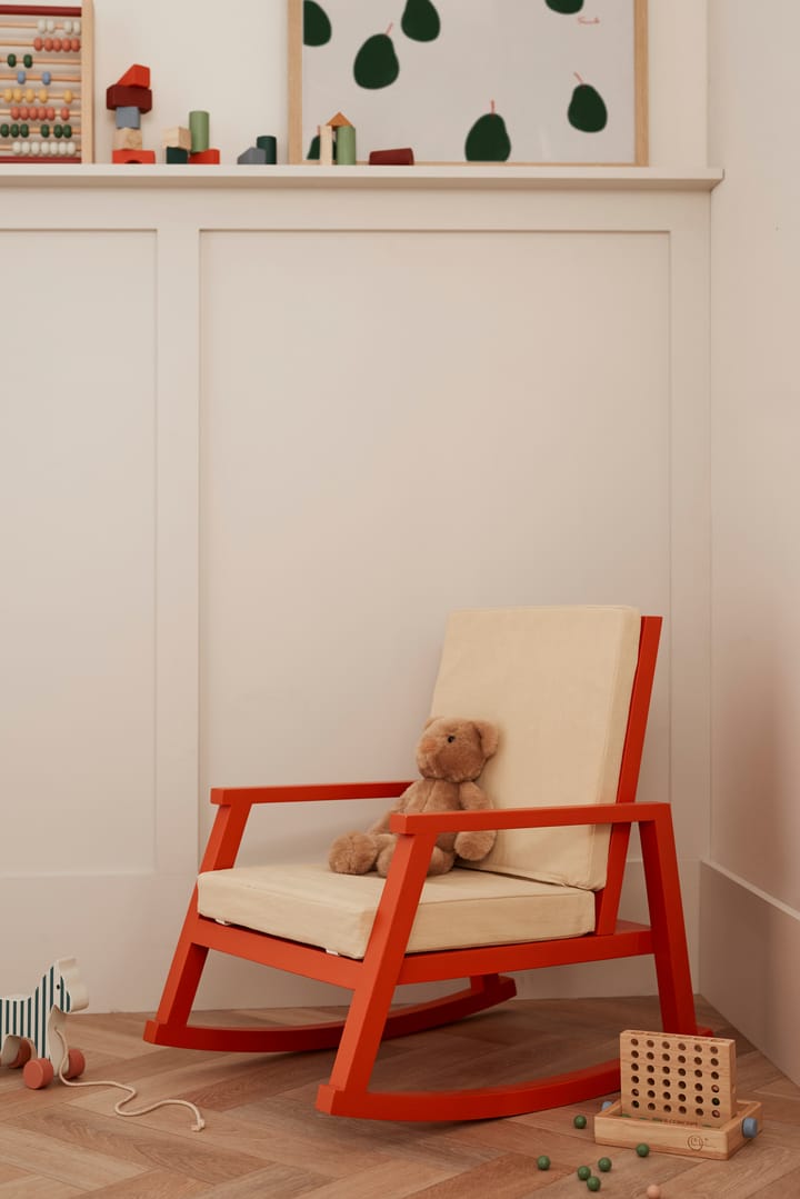 Silla mecedora Carl Larsson, Orange-natur Kid's Concept