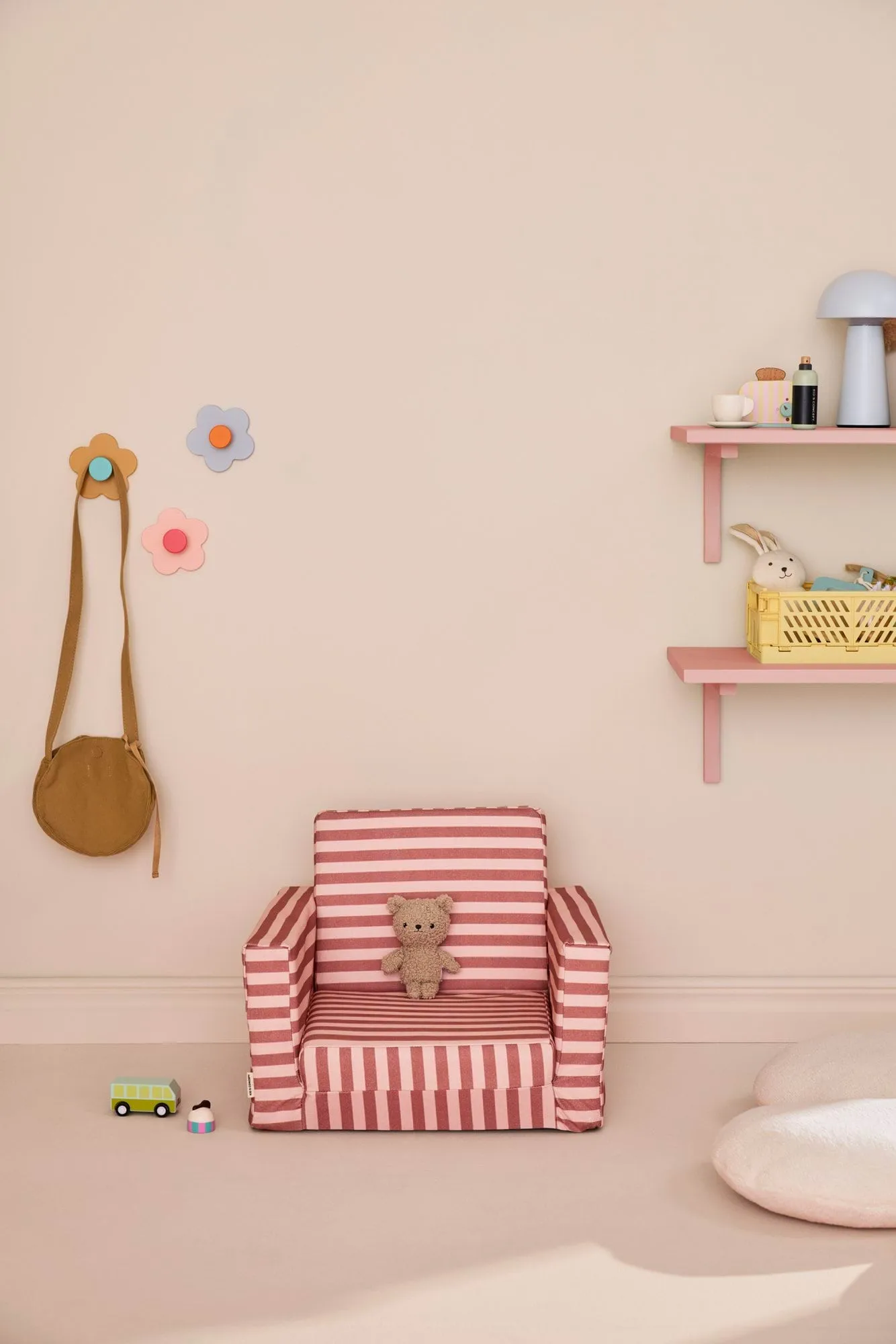 Sillón infantil Kid's Base plegable , Rosa marrón Kid's Concept