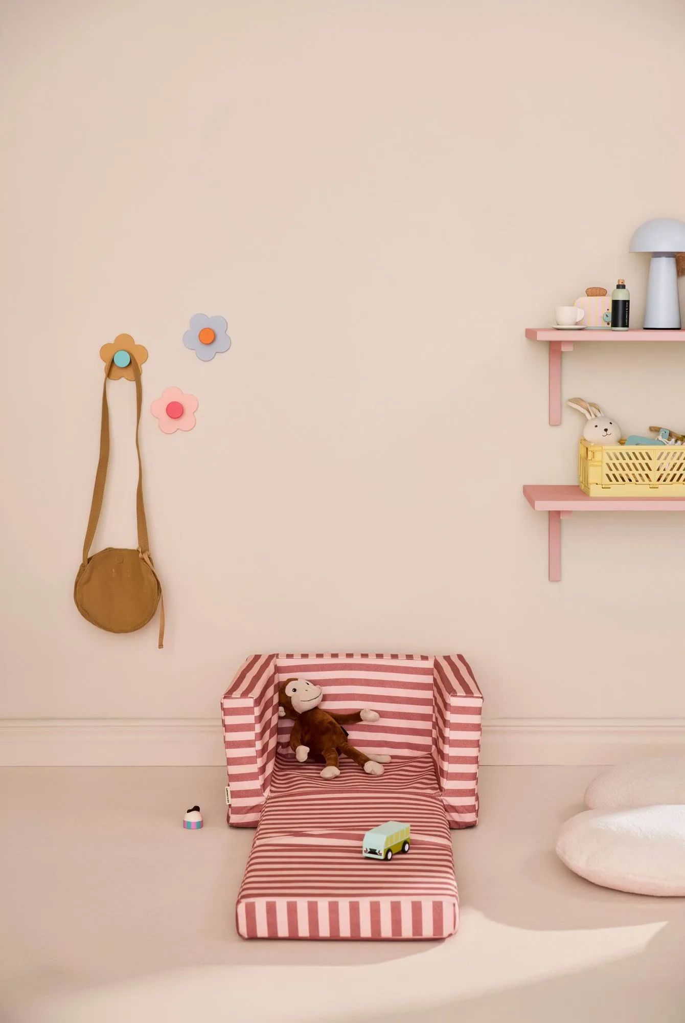Sillón infantil Kid's Base plegable , Rosa marrón Kid's Concept