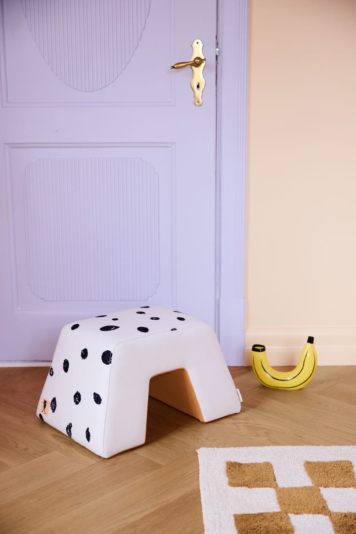 Taburete Pippi, Blanco-naranja Kid's Concept