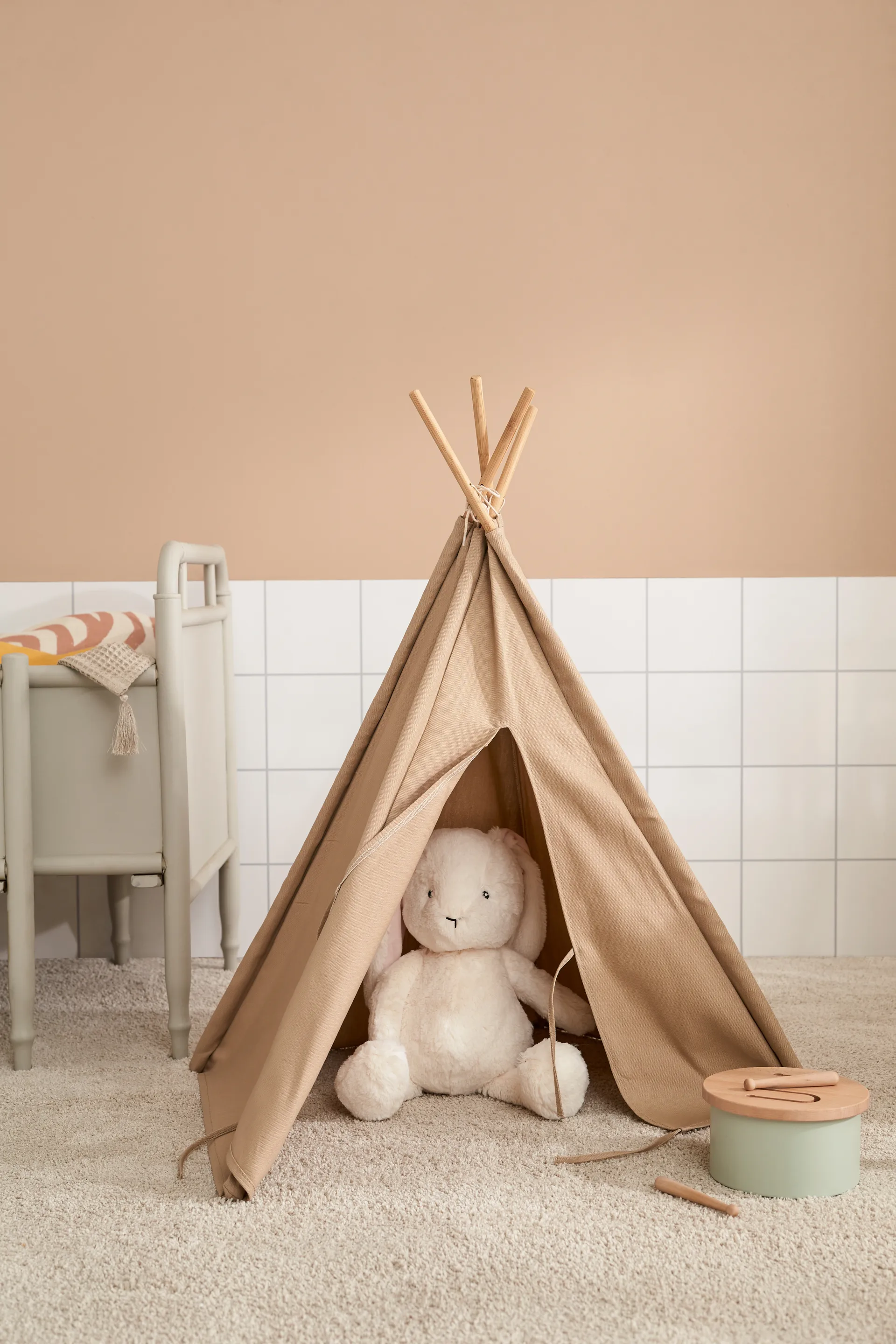 Tipi mini Kid's Base, Beige Kid's Concept