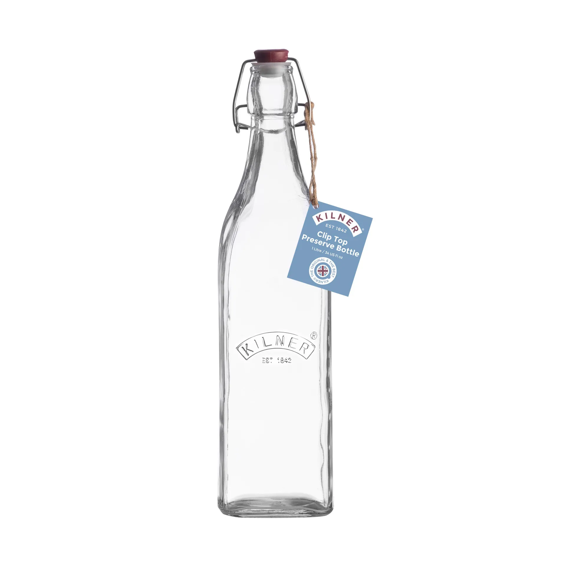 Botella con cierre de clip Kilner, Transparente, 1 L Kilner