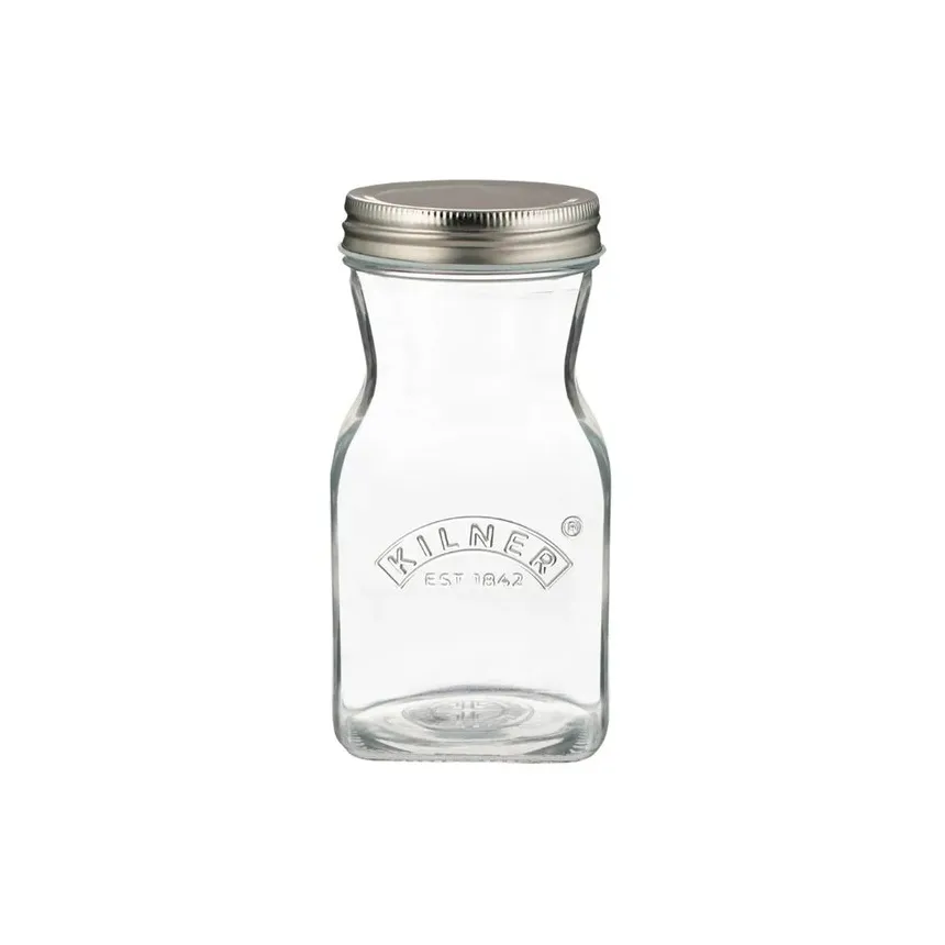 Botella para zumos y salsas Kilner, Transparente-acero inoxidable, 0,5 L Kilner