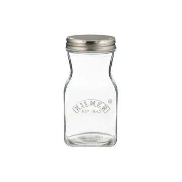 Botella para zumos y salsas Kilner - Transparente-acero inoxidable, 0,5 L - Kilner