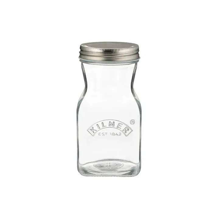Botella para zumos y salsas Kilner - Transparente-acero inoxidable, 0,5 L - Kilner