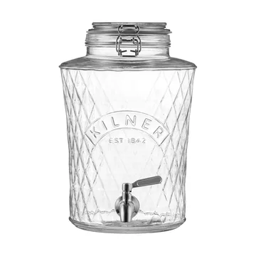 Dispensador de bebidas con grifo Kilner DIAMANT - Transparente, 5 L - Kilner