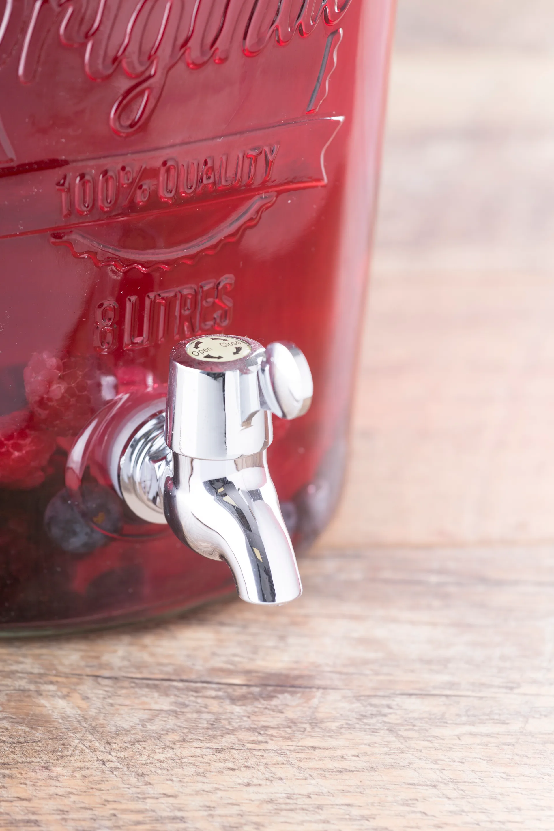 Dispensador de bebidas con grifo Kilner, Transparente-acero inoxidable, 8 L Kilner