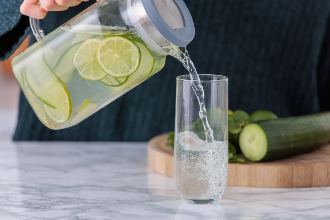 Jarra de nevera Kilner FRESH, Transparente-gris, 1,2 L Kilner