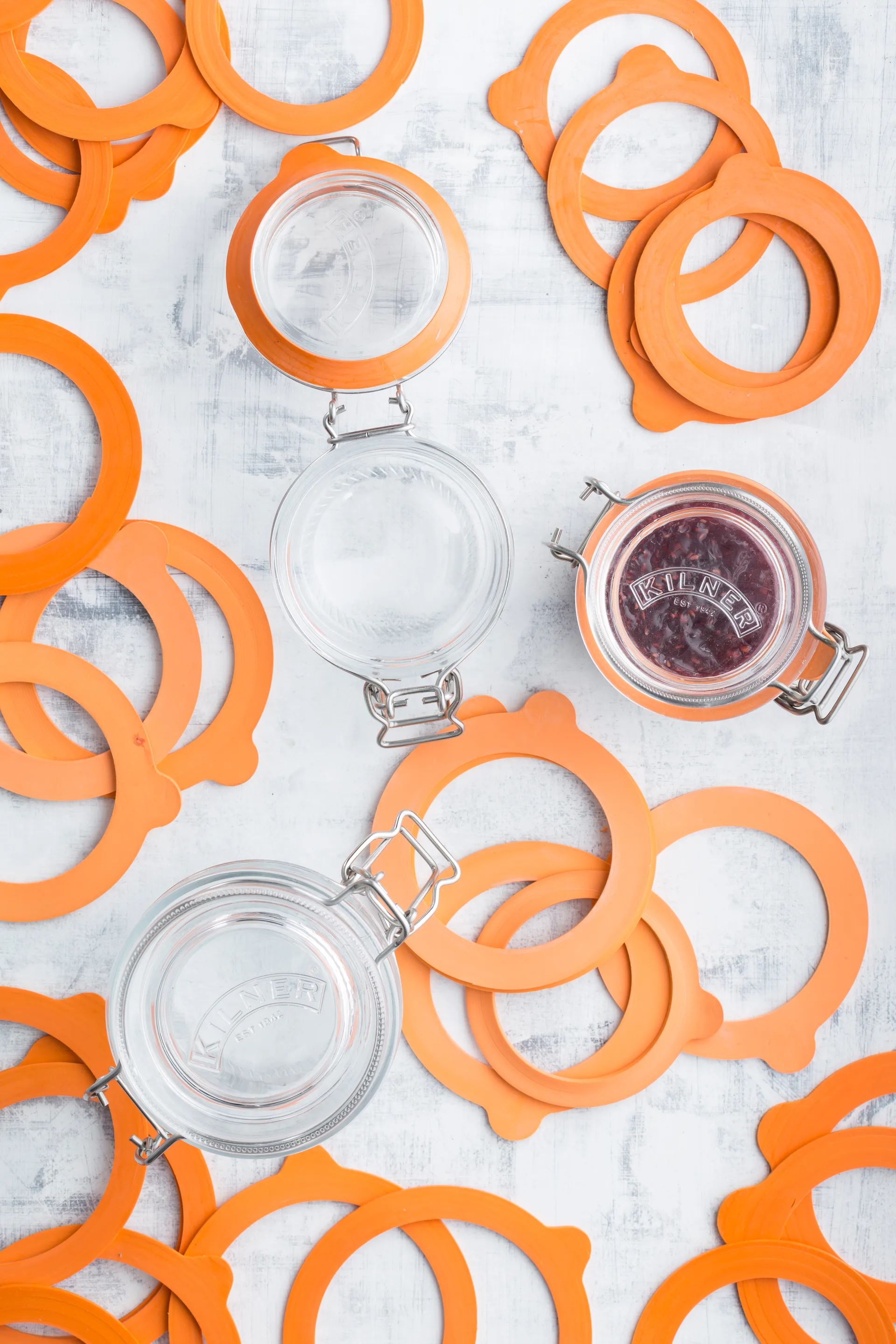 Juntas de goma estándar Kilner, Naranja, 0,35–2 L, 6-pack Kilner