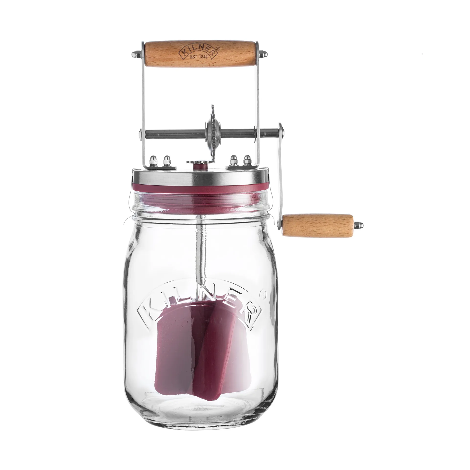Mantequera manual Kilner, Transparente-rojo, 1 L Kilner
