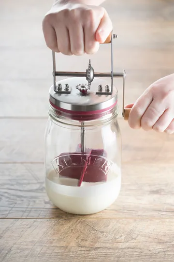 Mantequera manual Kilner - Transparente-rojo, 1 L - Kilner