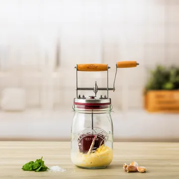Mantequera manual Kilner - Transparente-rojo, 1 L - Kilner