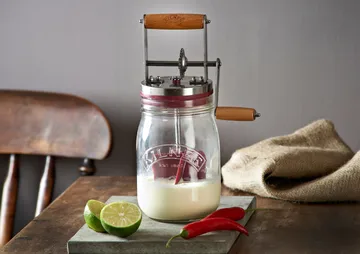 Mantequera manual Kilner - Transparente-rojo, 1 L - Kilner