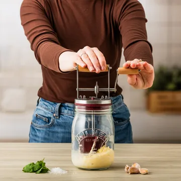 Mantequera manual Kilner - Transparente-rojo, 1 L - Kilner