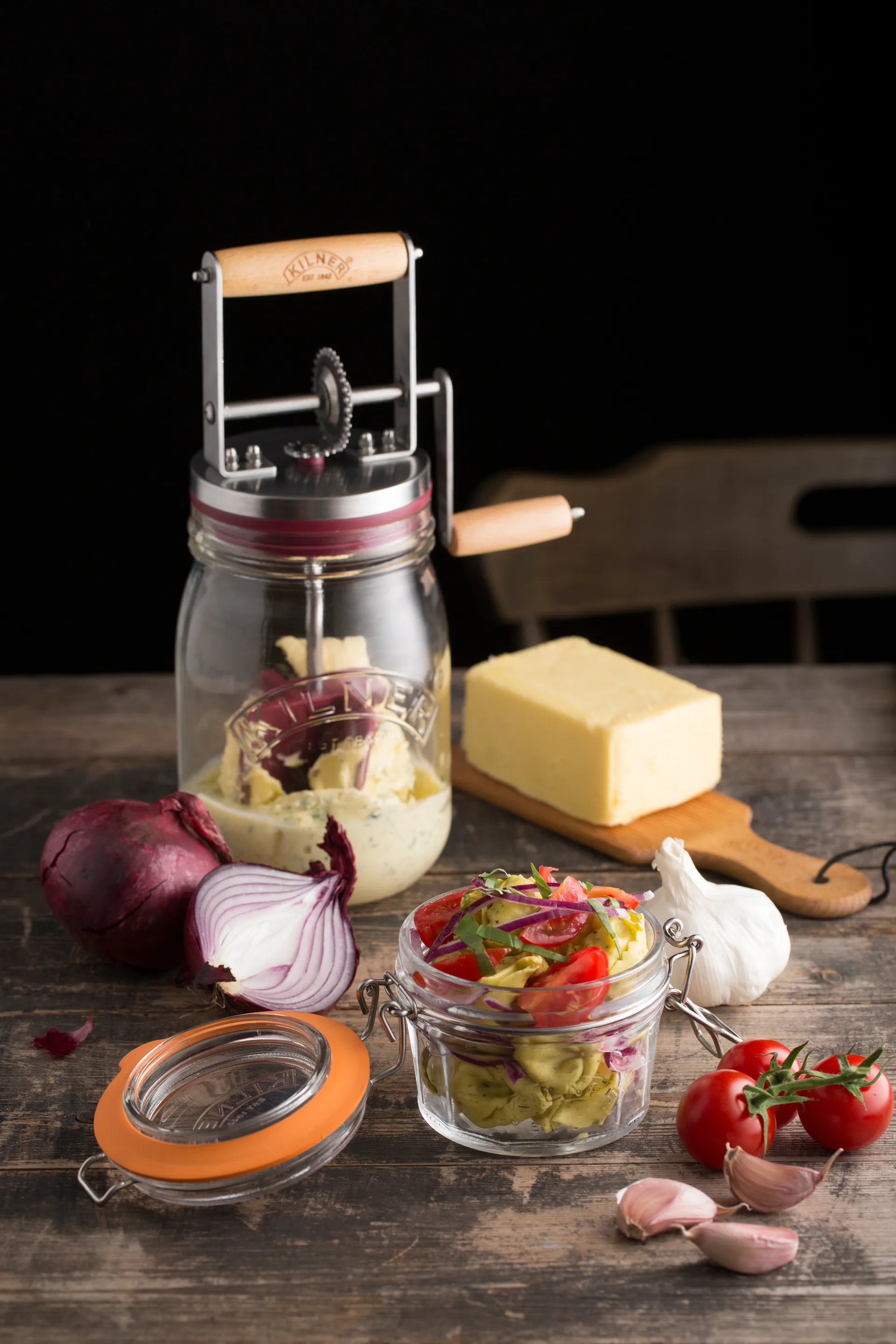 Paleta para mantequilla Kilner, Madera clara, 2-pack Kilner