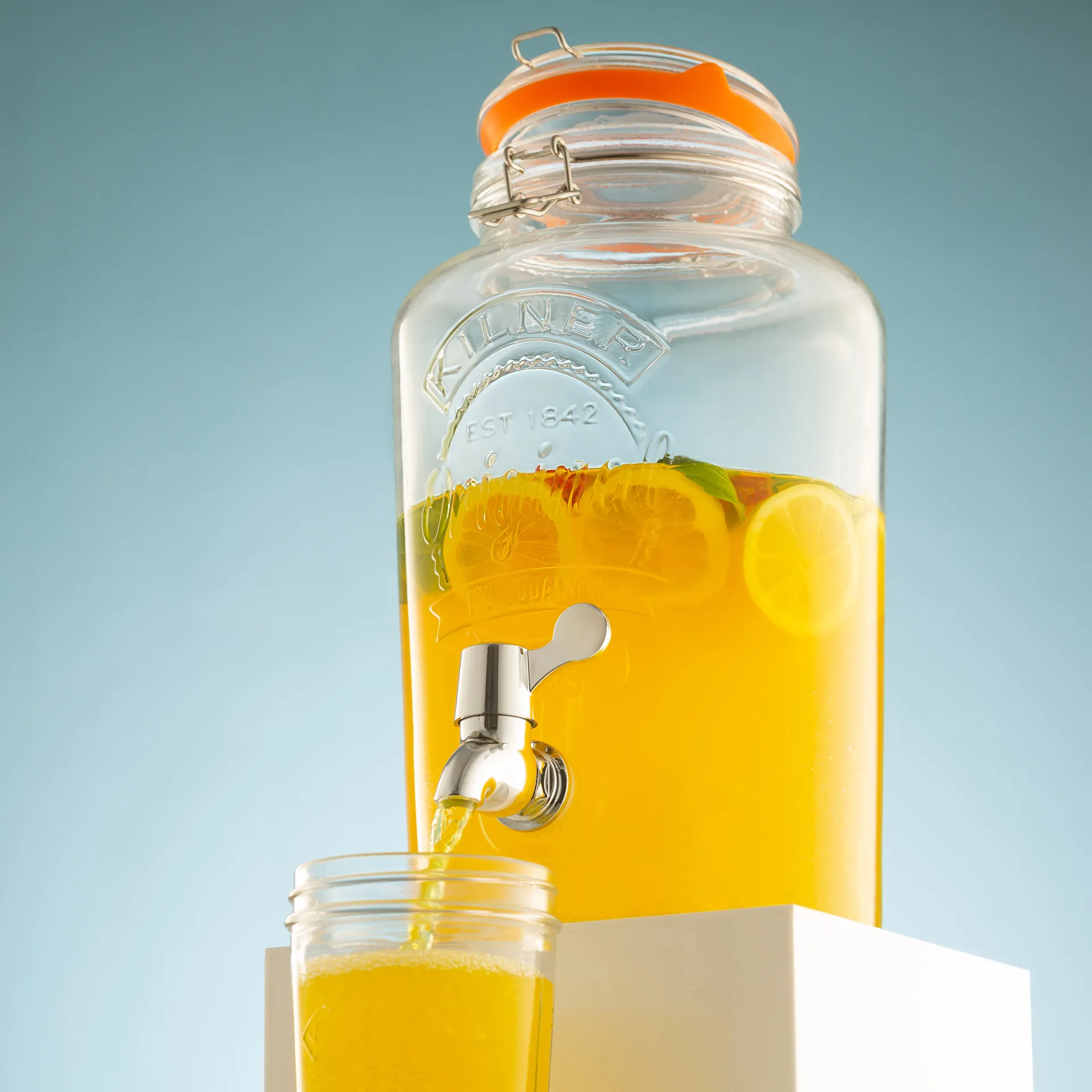 Recipiente de vidrio Kilner con grifo 5 l, Transparente Kilner