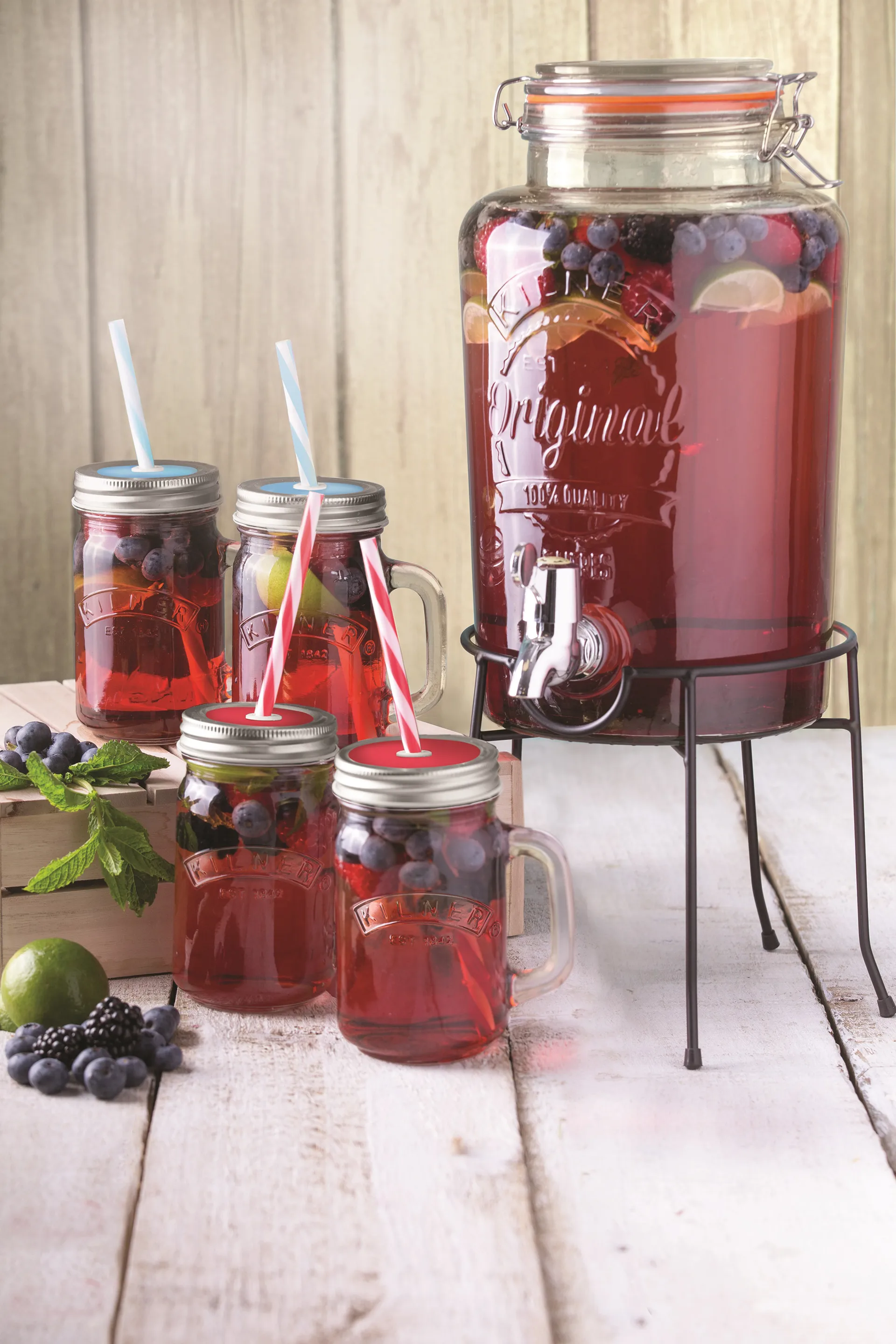 Soporte para dispensador de bebidas Kilner, Negro Kilner