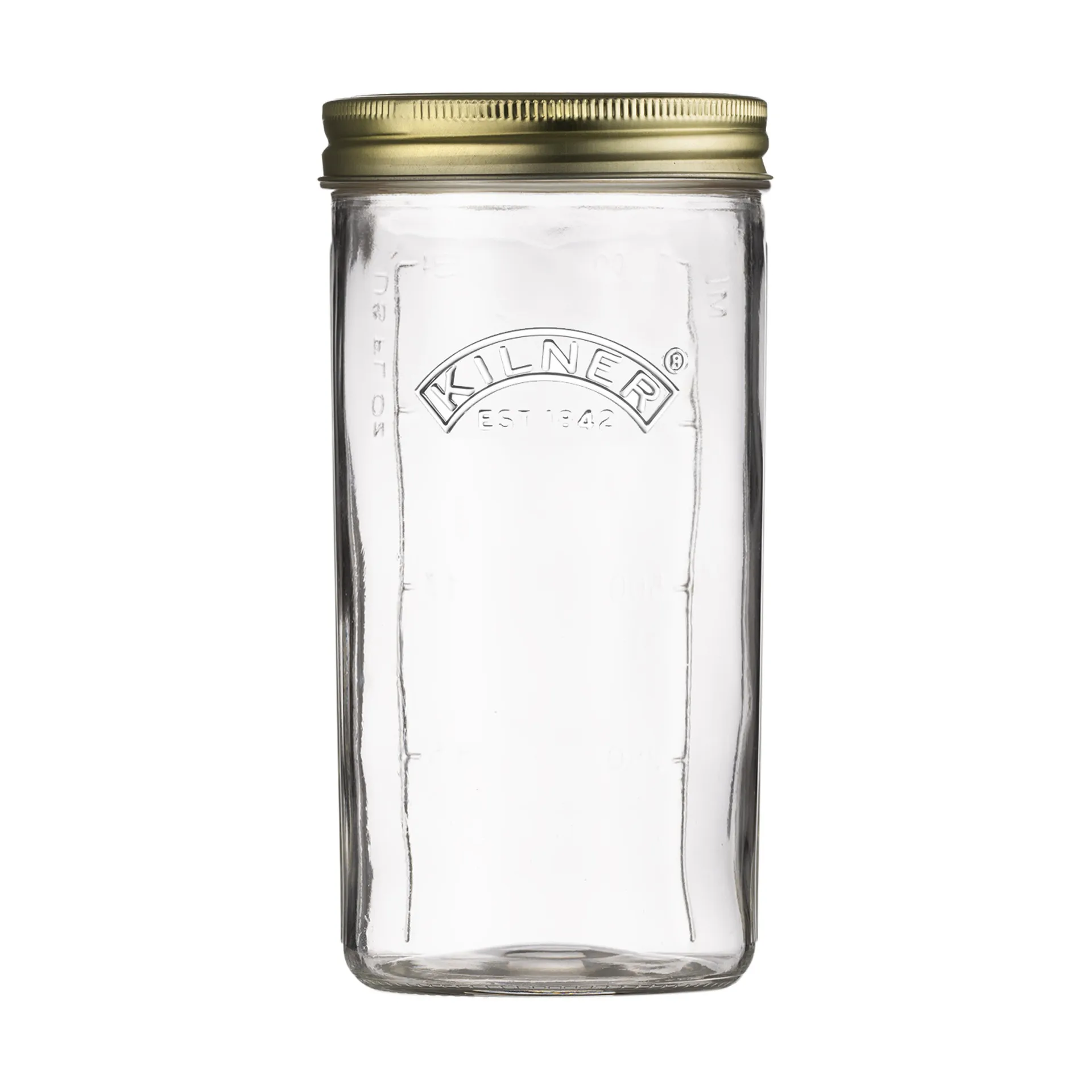 Tarro ancho Kilner WIDE, Transparente-dorado, 1 L Kilner
