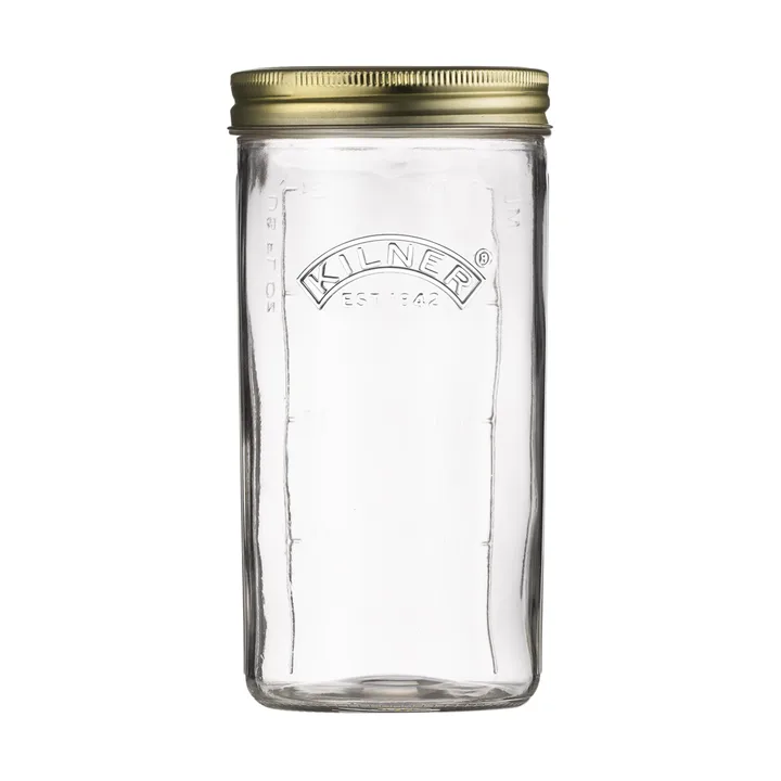 Tarro ancho Kilner WIDE - Transparente-dorado, 1 L - Kilner