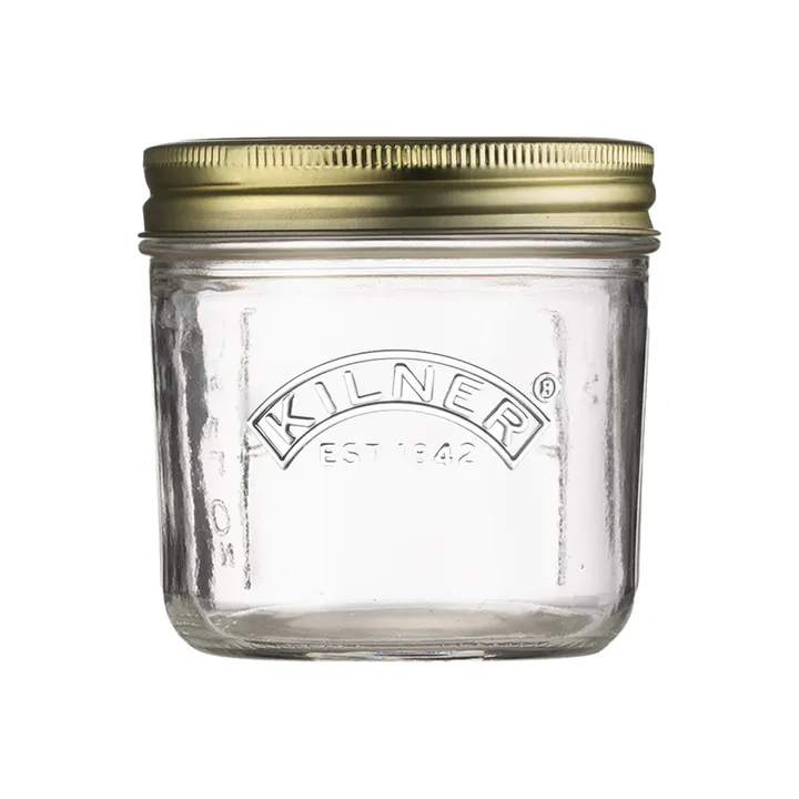 Tarro ancho Kilner WIDE - Transparente-dorado, 200 ml - Kilner