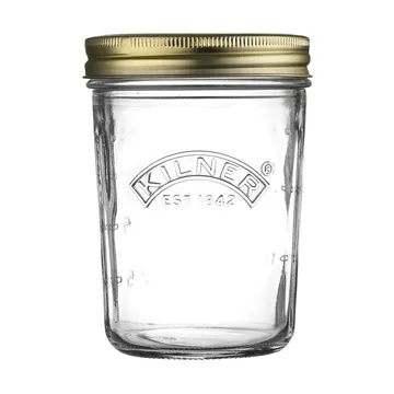 Tarro ancho Kilner WIDE - Transparente-dorado, 350 ml - Kilner