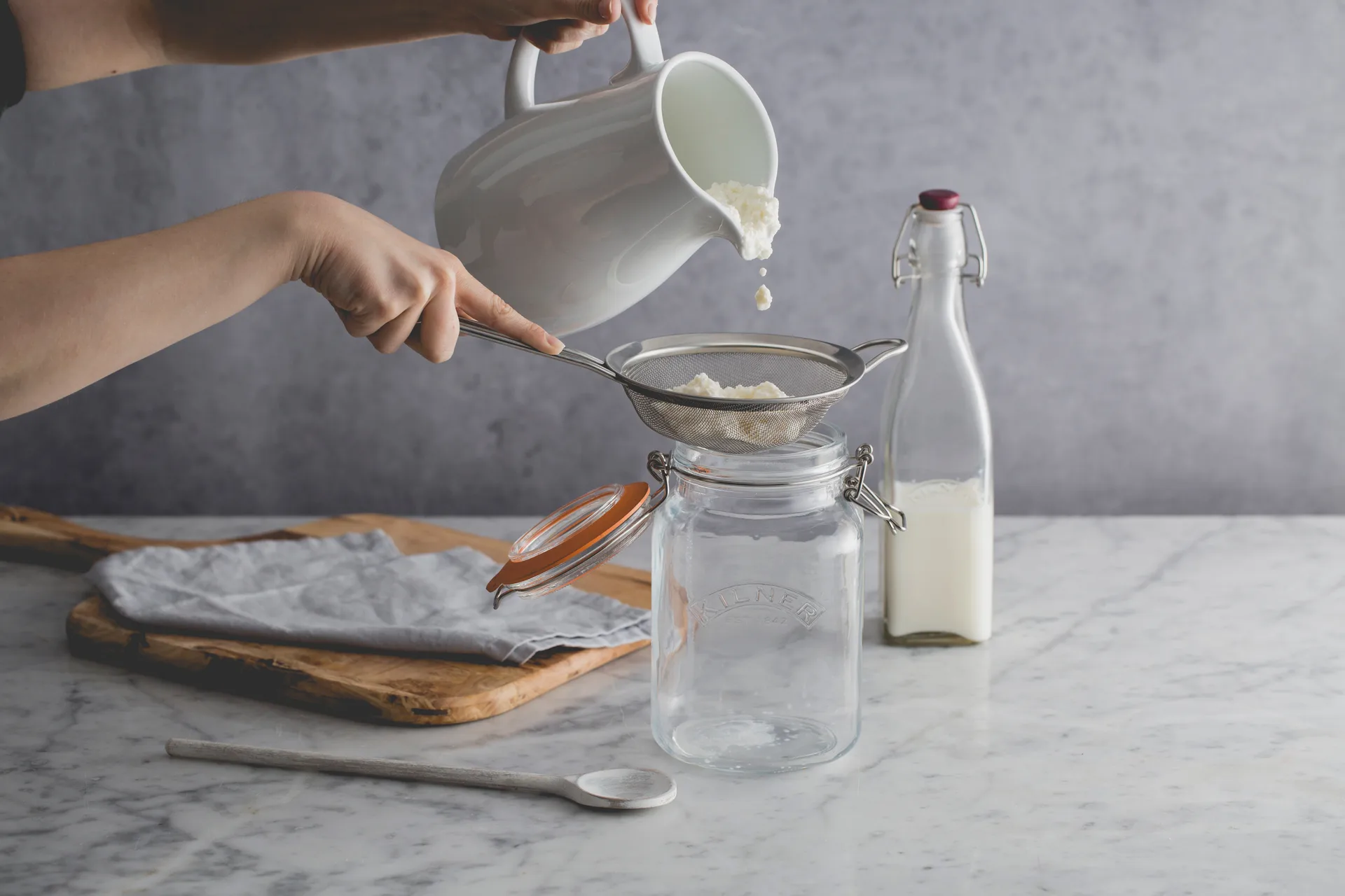 Tarro cuadrado con cierre de clip Kilner, Transparente, 1,5 L Kilner