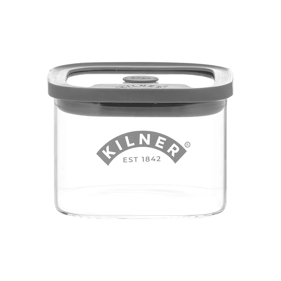 Tarro de almacenamiento Kilner FRESH, Transparente-gris, 0,5 L Kilner