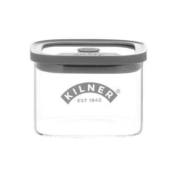 Tarro de almacenamiento Kilner FRESH - Transparente-gris, 0,5 L - Kilner