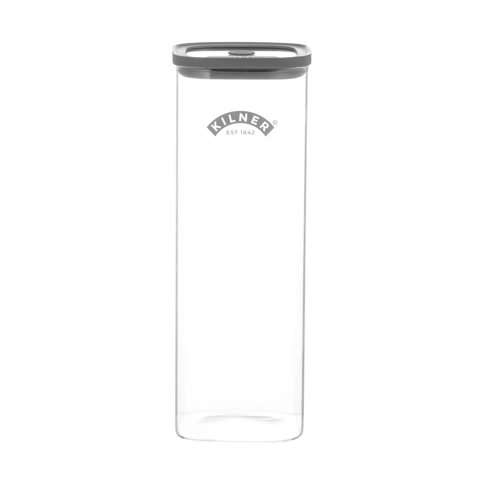 Tarro de almacenamiento Kilner FRESH, Transparente-gris, 2 L Kilner