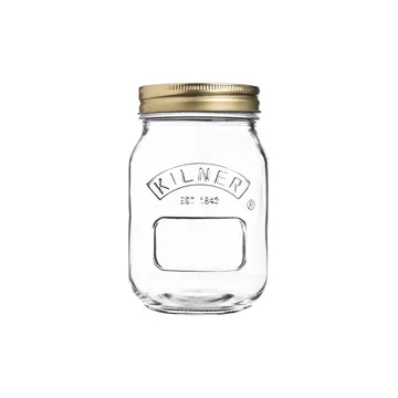 Tarro para conservas redondo Kilner - Transparente-dorado, 0,5 L - Kilner