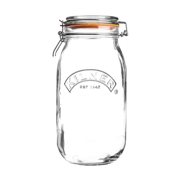 Tarro redondo con cierre hermético Kilner - Transparente, 1,5 L - Kilner
