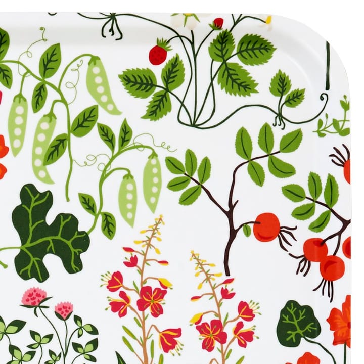 Bandeja Leksand, blanco, 20x27 cm Klippan Yllefabrik