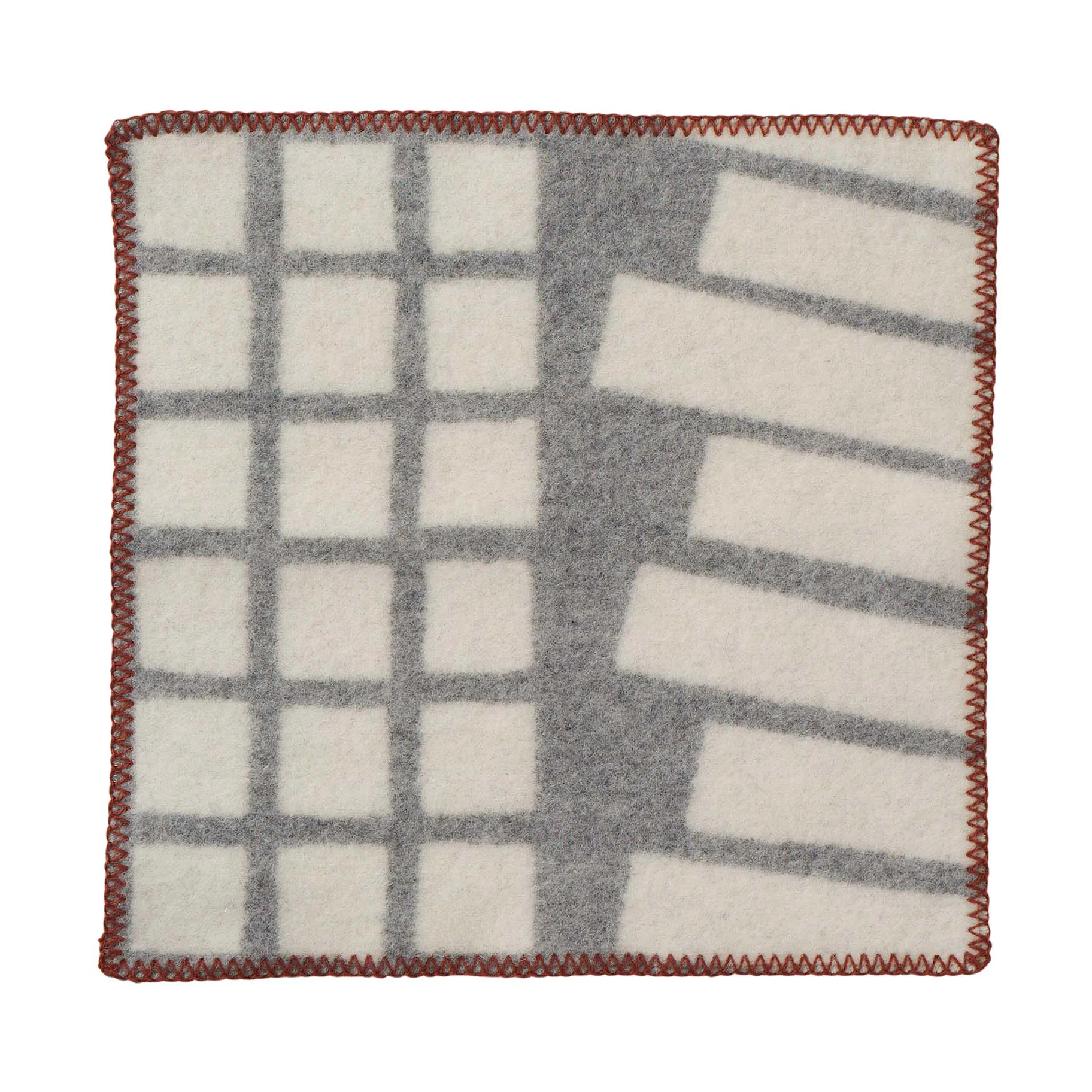 Cojín de asiento Sankt Petri 43x43 cm, Light Grey Klippan Yllefabrik