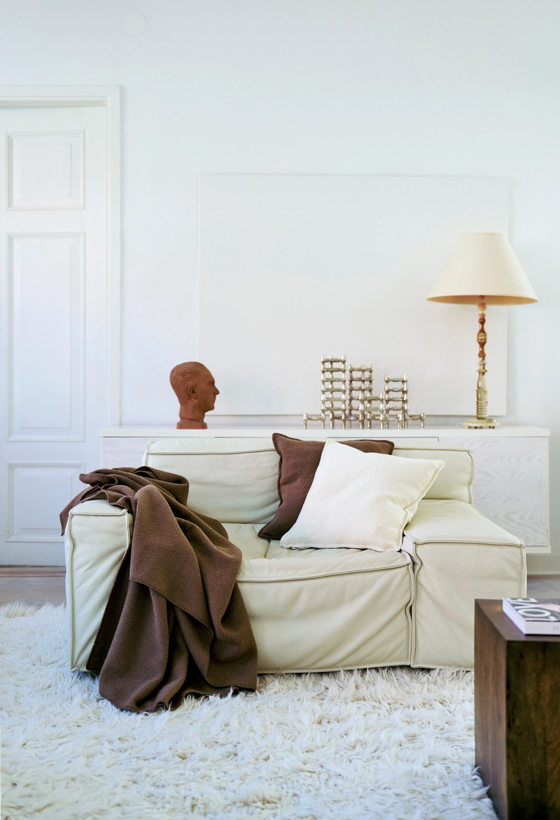 Funda de cojín Bouclé 45x45 cm, Cream Klippan Yllefabrik