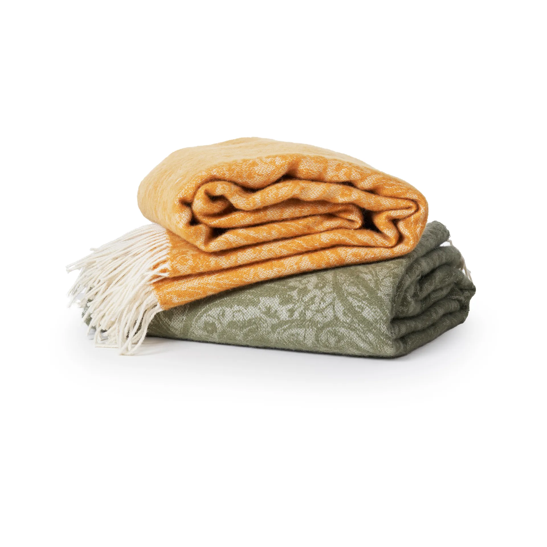 Manta Arcadia 130x180 cm, Mostaza Klippan Yllefabrik