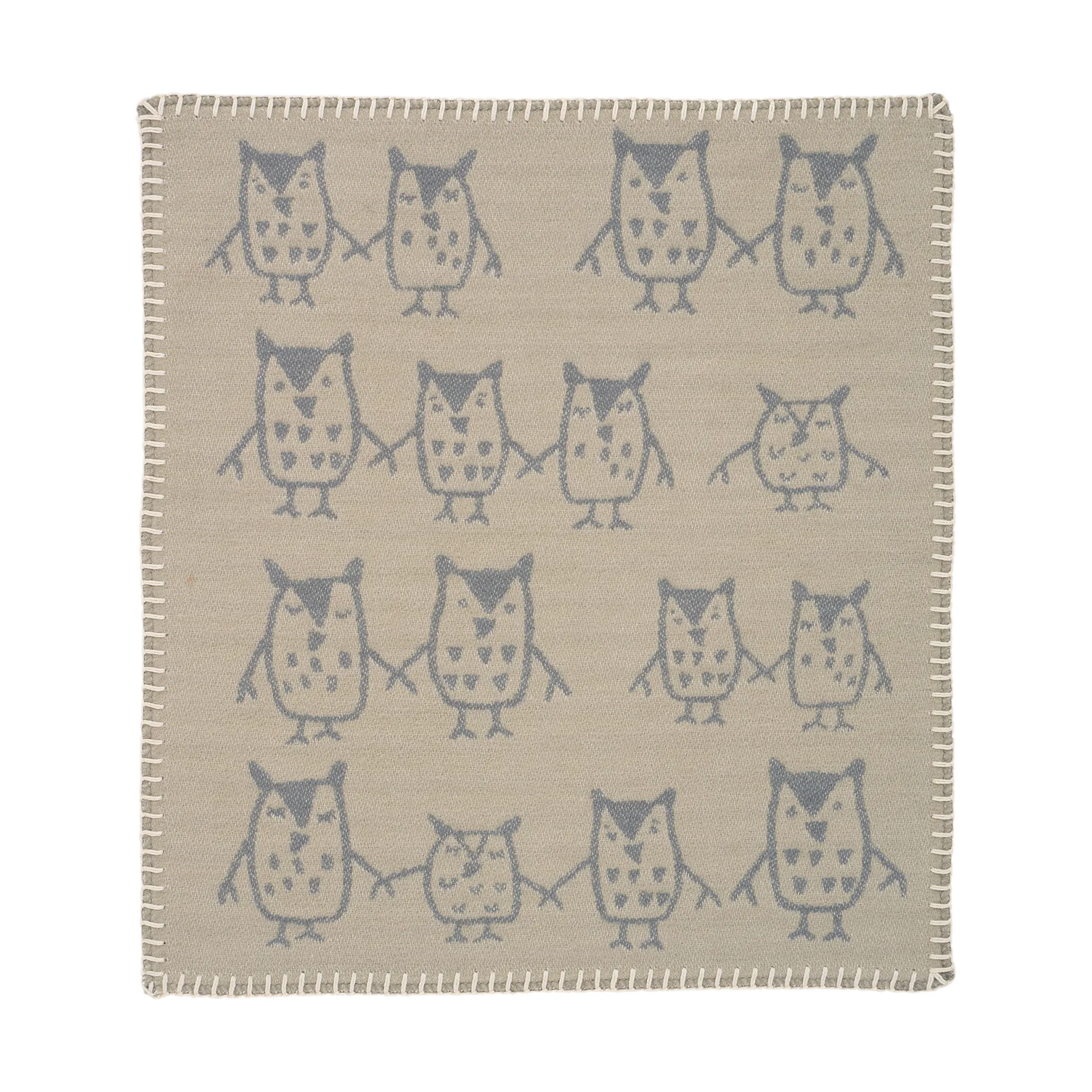 Manta con peluche Hand in hand 34x40 cm, Greige Klippan Yllefabrik