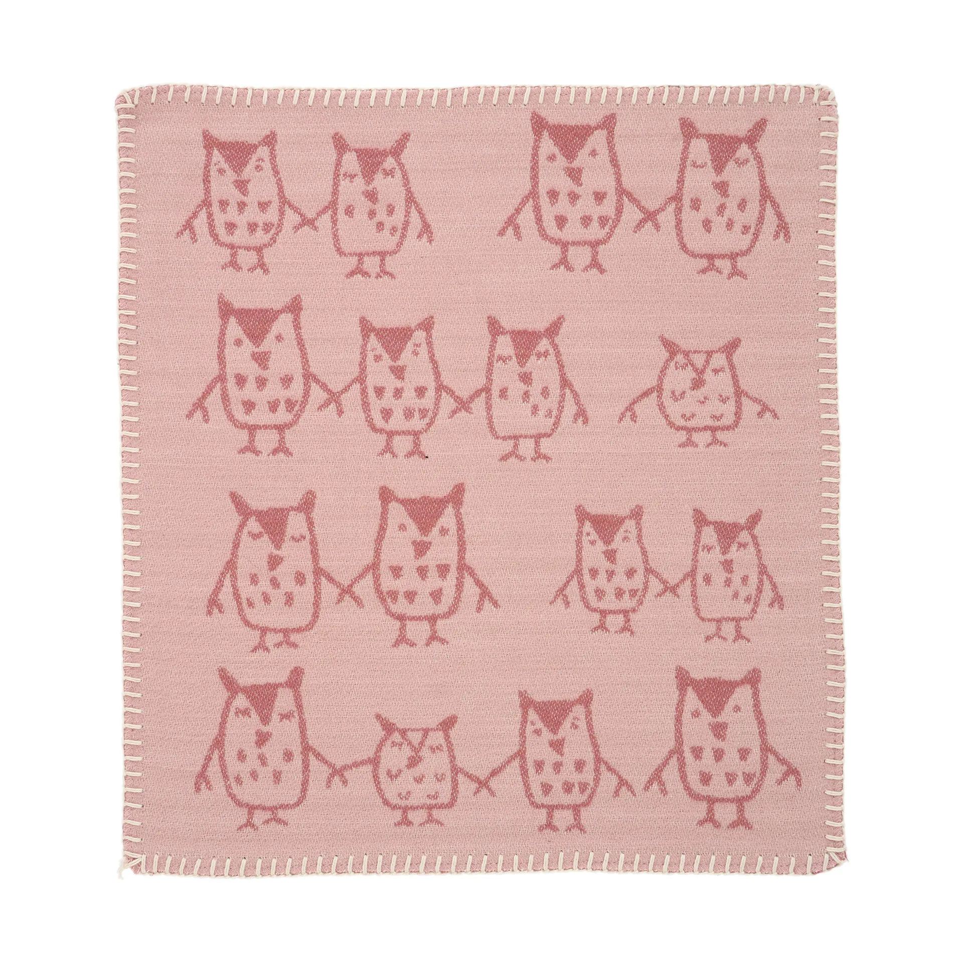 Manta con peluche Hand in hand 34x40 cm, Rose brown Klippan Yllefabrik